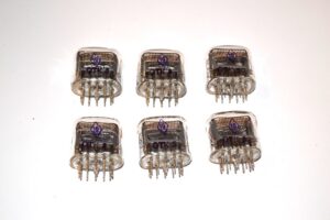 IN-12 6PCS MATCHED SET Same Date New nixie tubes IN12B IN-12B IN-12A IN12A
