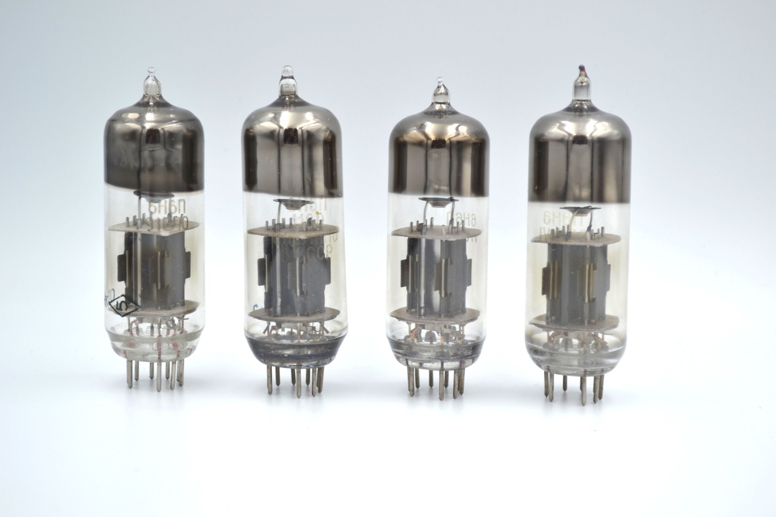 4pcs 6N6P MATCHED QUAD Used Tube ECC99 E182CC GARANTY WORKING