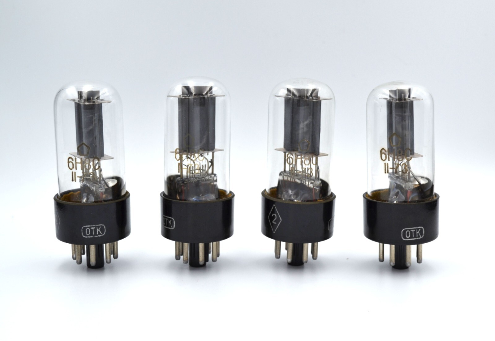 NEW 4pcs 6N8S MATCHED QUAD NEVZ Tube NOS 6SN7 ECC32 6SN7G 1578