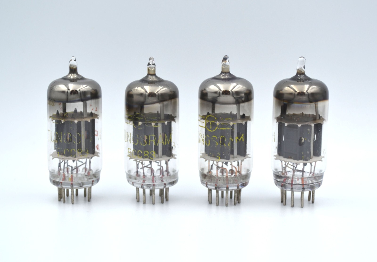 4pcs ECC83 MATCHED QUAD Tungsram used Tube NOS 7025 12AX7 6681 - Image 3