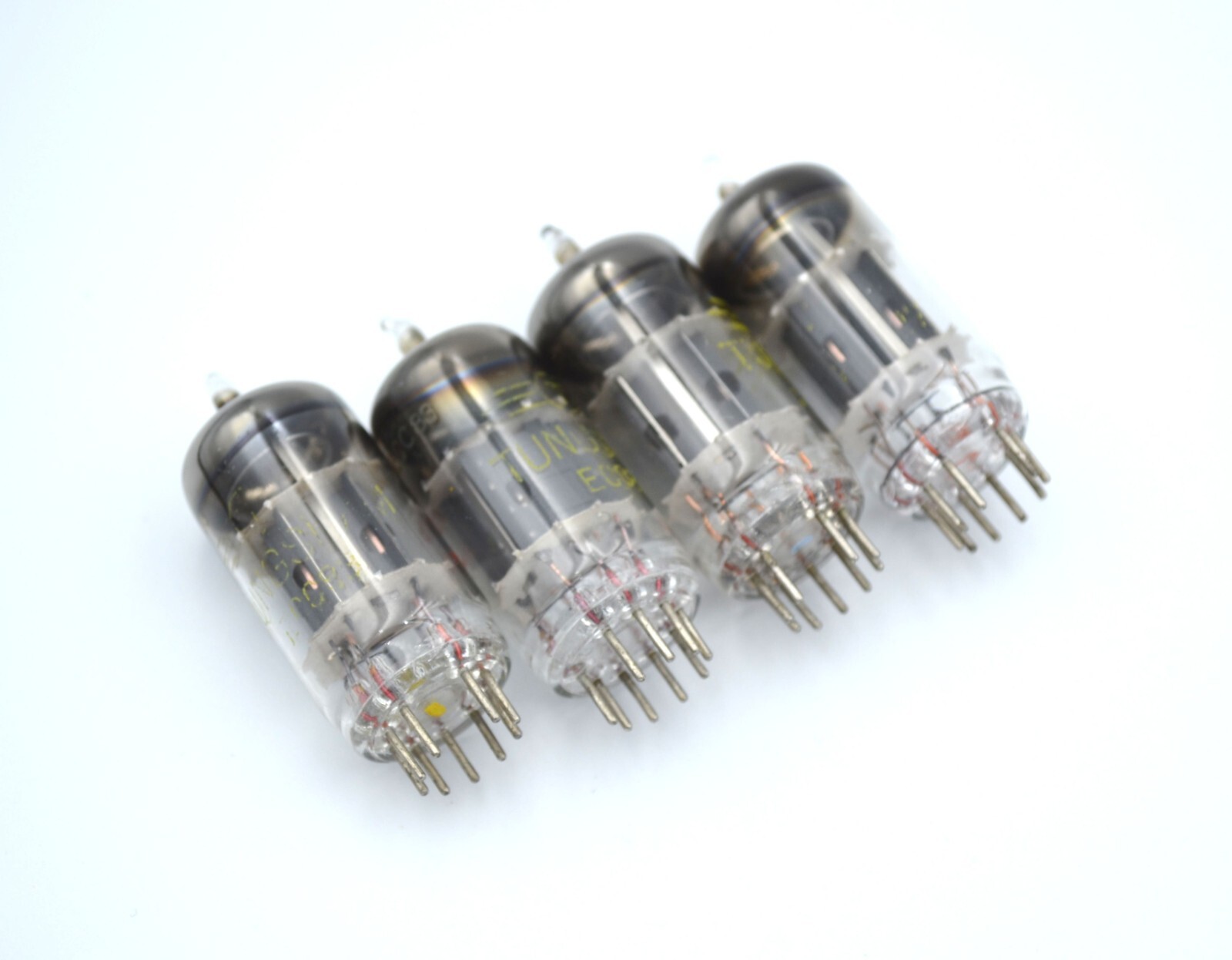 4pcs ECC83 MATCHED QUAD Tungsram used Tube NOS 7025 12AX7 6681 - Image 4