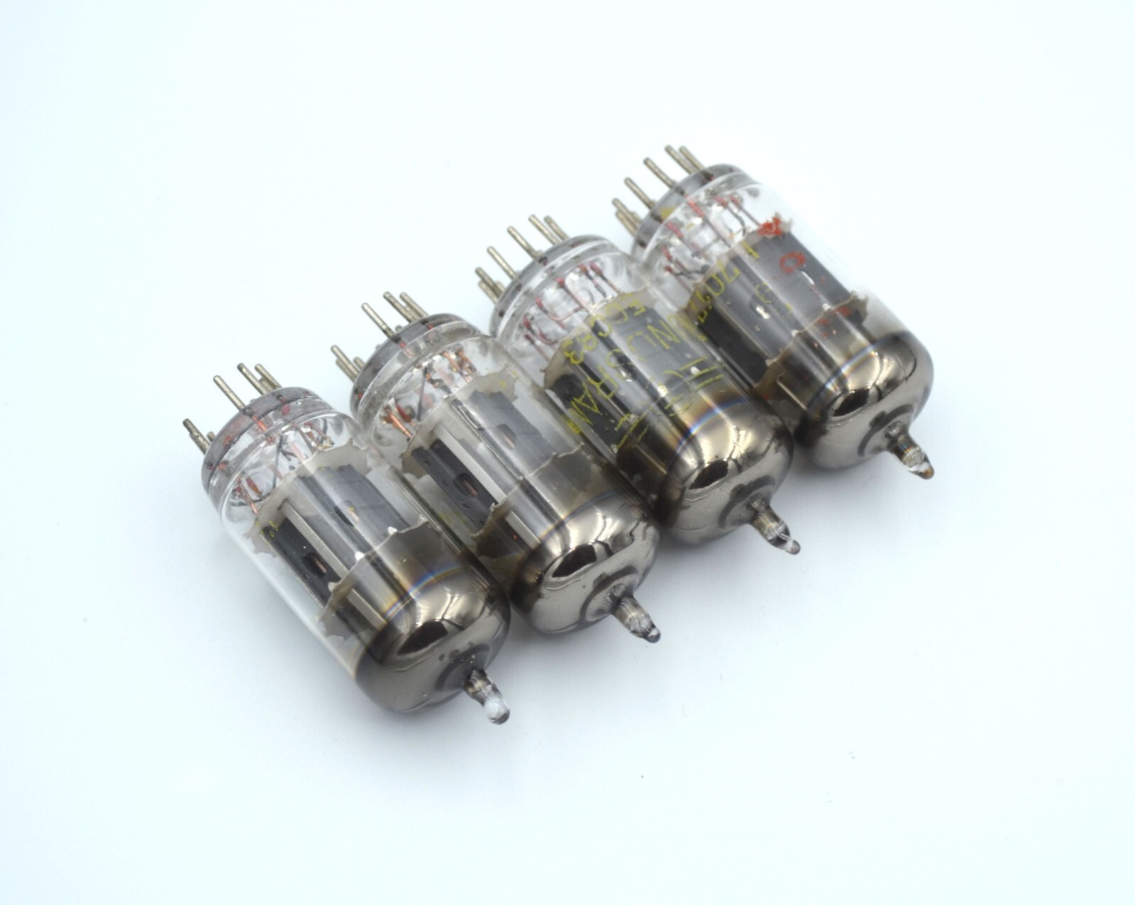 4pcs ECC83 MATCHED QUAD Tungsram used Tube NOS 7025 12AX7 6681 - Image 5