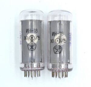 IN-18 2pcs Same Date XI/75 NOS NIXIE TUBES NEW 100% GARANTY WORKING IN18