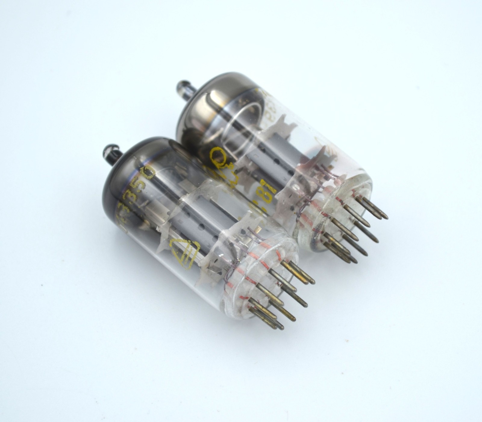 2pcs ECC81 MATCHED PAIR RFT Used Tube NOS 12AT7 B152 CC81E CV455 - Image 4