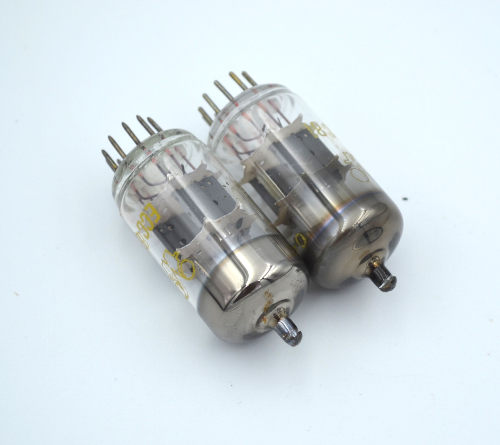 2pcs ECC81 MATCHED PAIR RFT Used Tube NOS 12AT7 B152 CC81E CV455 - Image 5