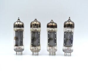 4pcs 6P14P-V Matched Quad Early 60s Gold Grid tube EL84 6BQ5 6P14P Strong