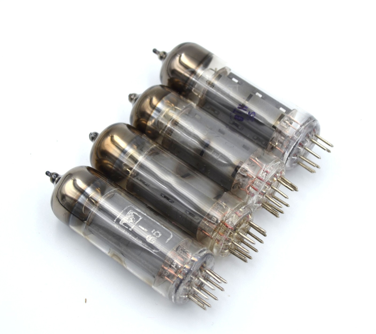 4pcs 6P14P-V Matched Quad Early 60s Gold Grid tube EL84 6BQ5 6P14P Strong - Image 3