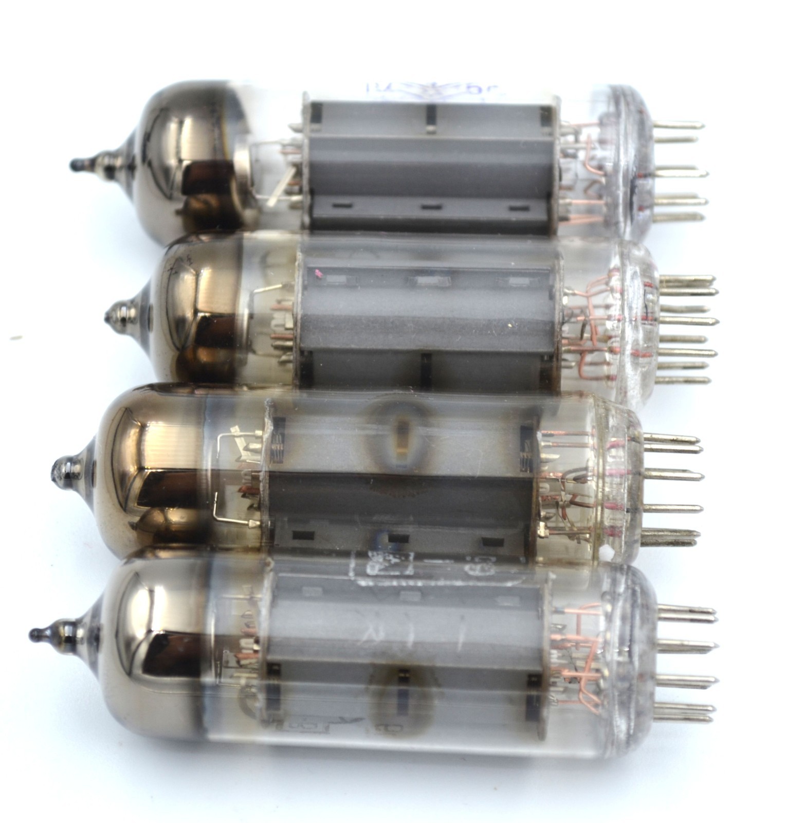 4pcs 6P14P-V Matched Quad Early 60s Gold Grid tube EL84 6BQ5 6P14P Strong - Image 4