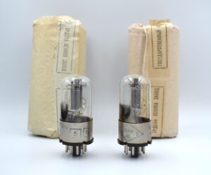 2pcs 6N8S MELZ Metal Base MATCHED PAIR Same Date Tube NOS 6SN7 ECC32 6SN7G 1578