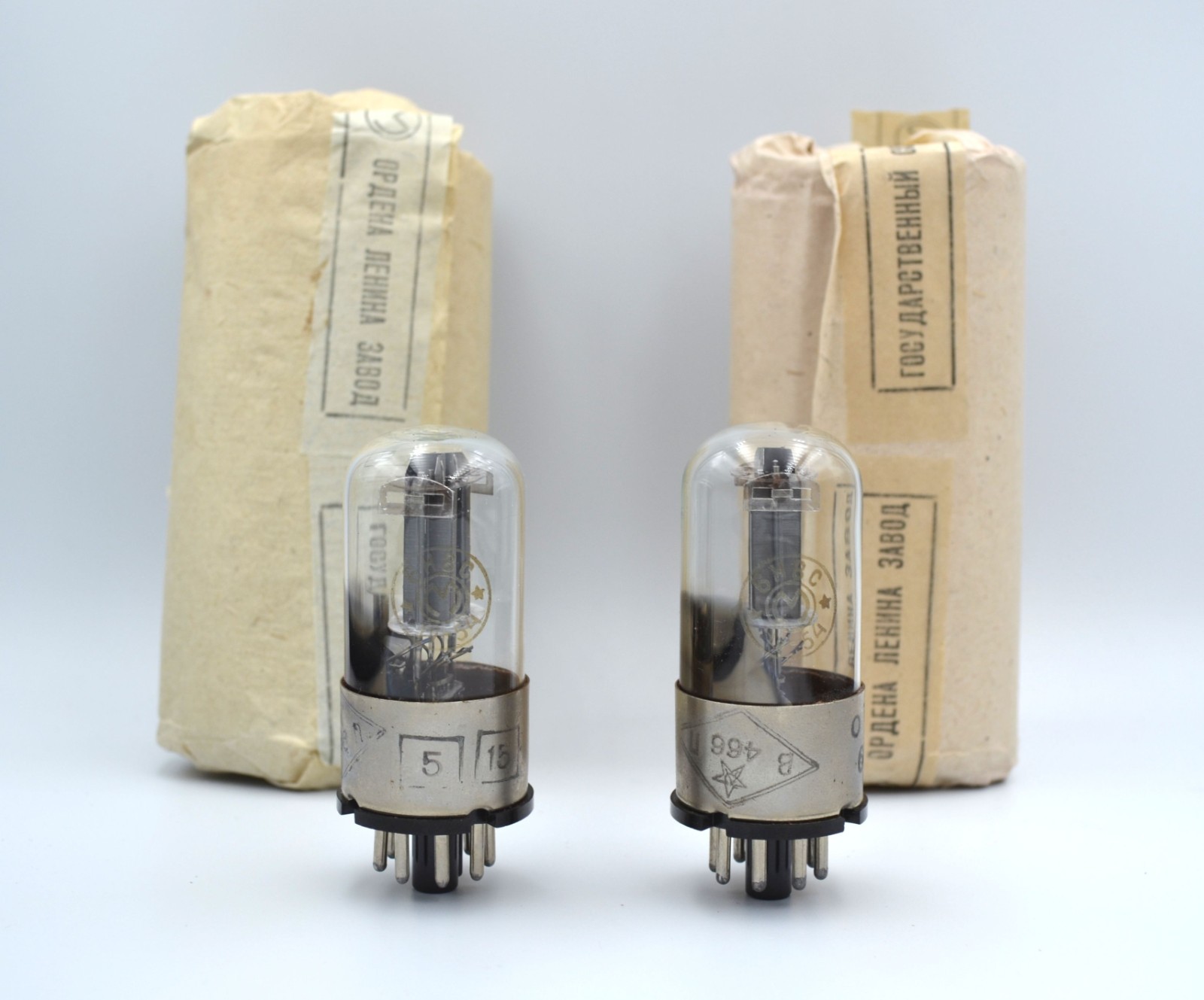 2pcs 6N8S MELZ Metal Base MATCHED PAIR Same Date Tube NOS 6SN7 ECC32 6SN7G 1578