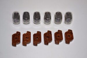 IN-12 + SOCKETS 6PCS SUPER SET used nixie tubes IN-12A IN-12B IN12 IN12B IN12