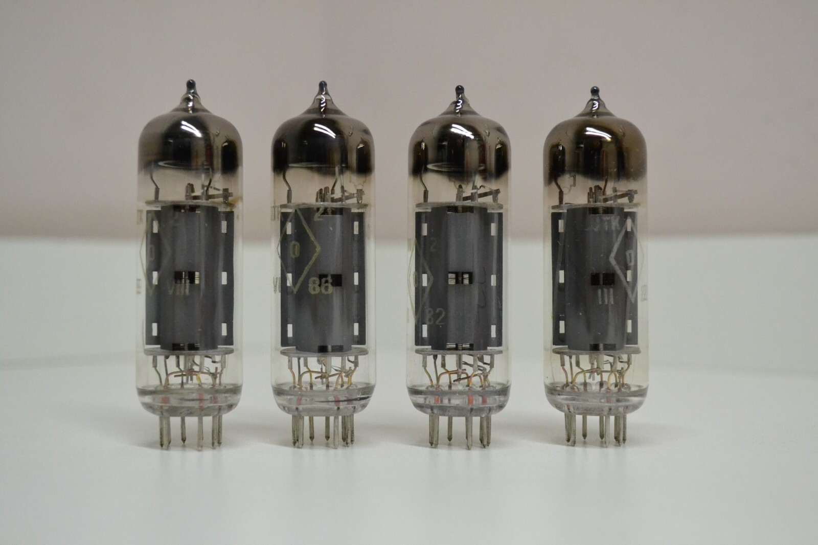 4pcs 6P14P-EV Matched Quad Gold Grid tube EL84 6BQ5 Strong - Image 3