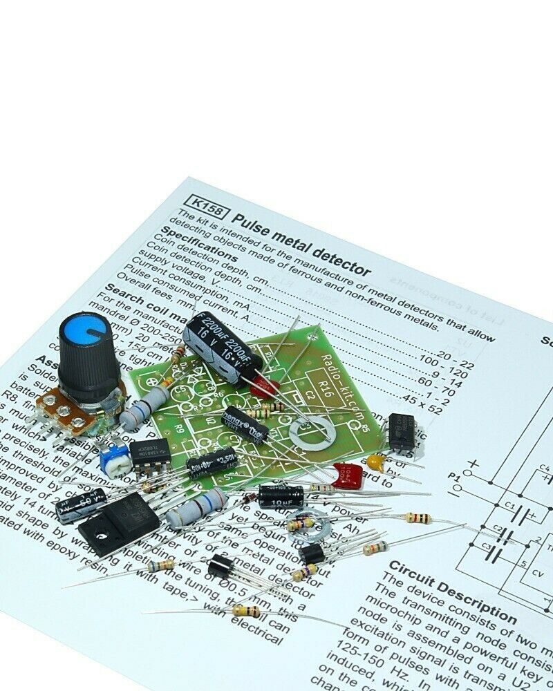 Pulse Metal Detector Metal Sensor Metal Search Handheld Detector DIY Kit - Image 3