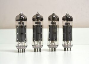 4pcs New 6P14P Matched Quad Gold Grid tube EL84 6BQ5 7189 NOS