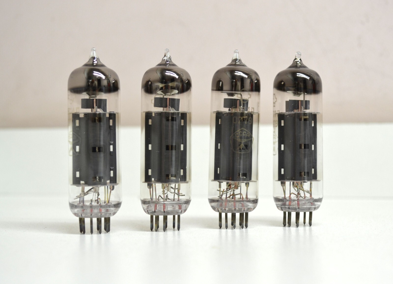 4pcs New 6P14P Matched Quad Gold Grid tube EL84 6BQ5 7189 NOS