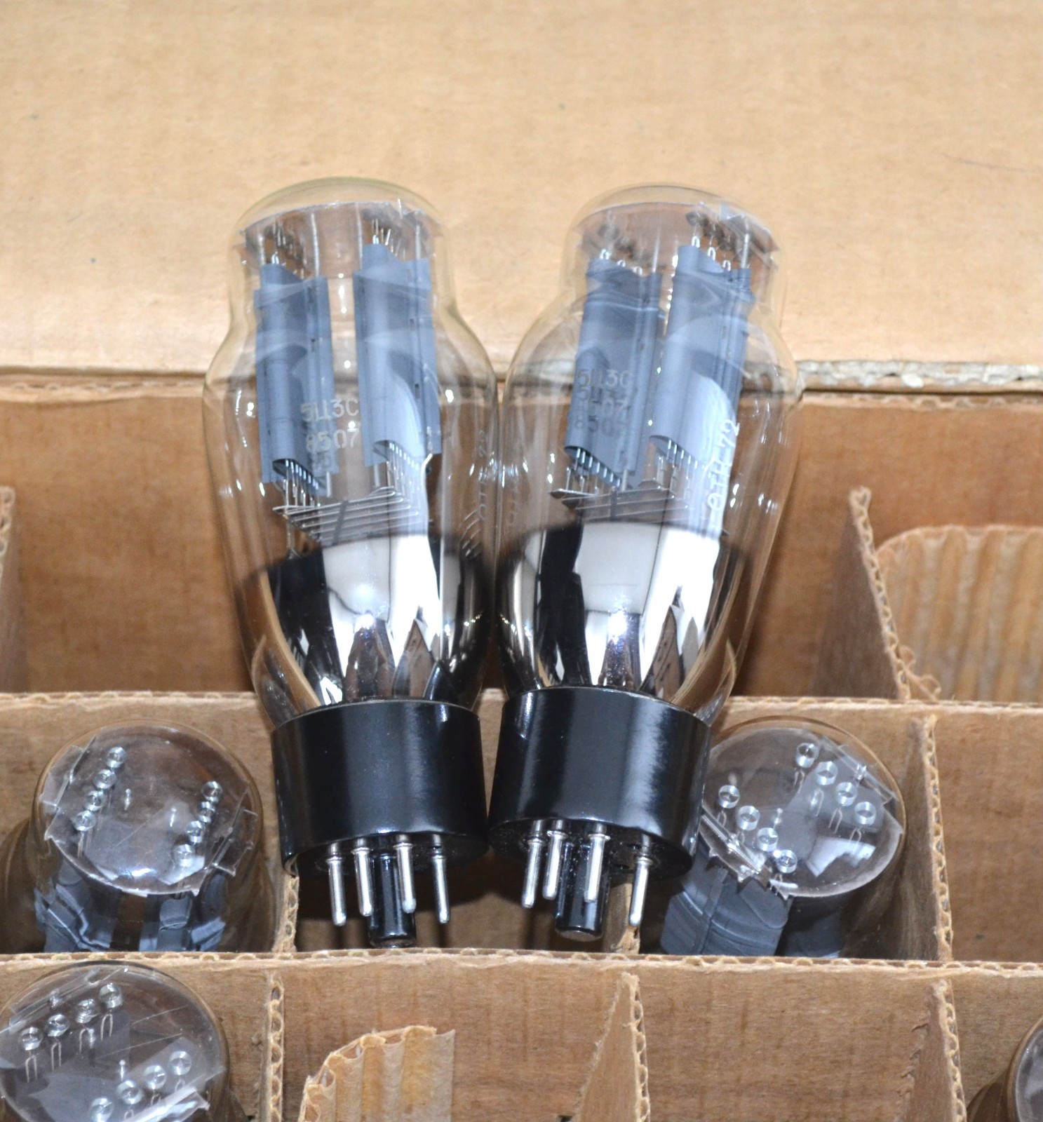 NEW 2pcs 5C3S Rectifier Same Date Grey Anode Tube NOS 5U4G GZ31 5U3C