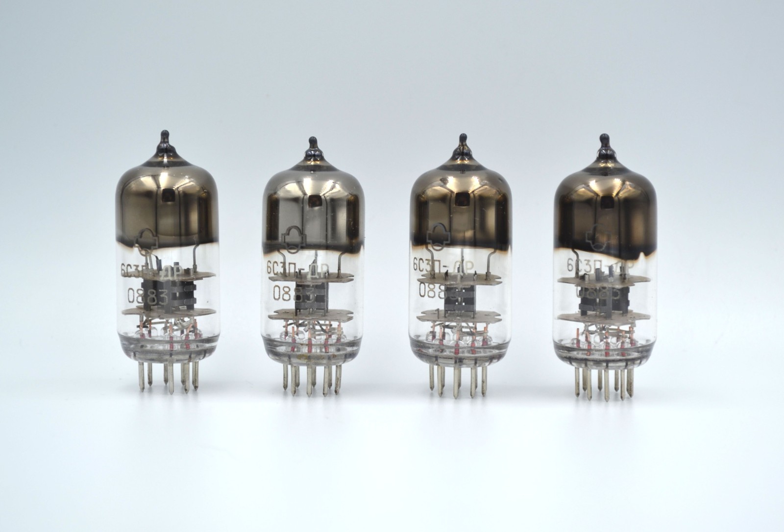 New 4pcs 6S3P-DR Same Date MATCHED QUAD Reflector Tubes PC86 EC86 WE417A 6S3P