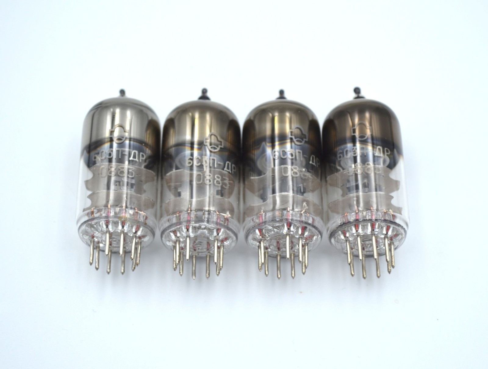 New 4pcs 6S3P-DR Same Date MATCHED QUAD Reflector Tubes PC86 EC86 WE417A 6S3P - Image 4
