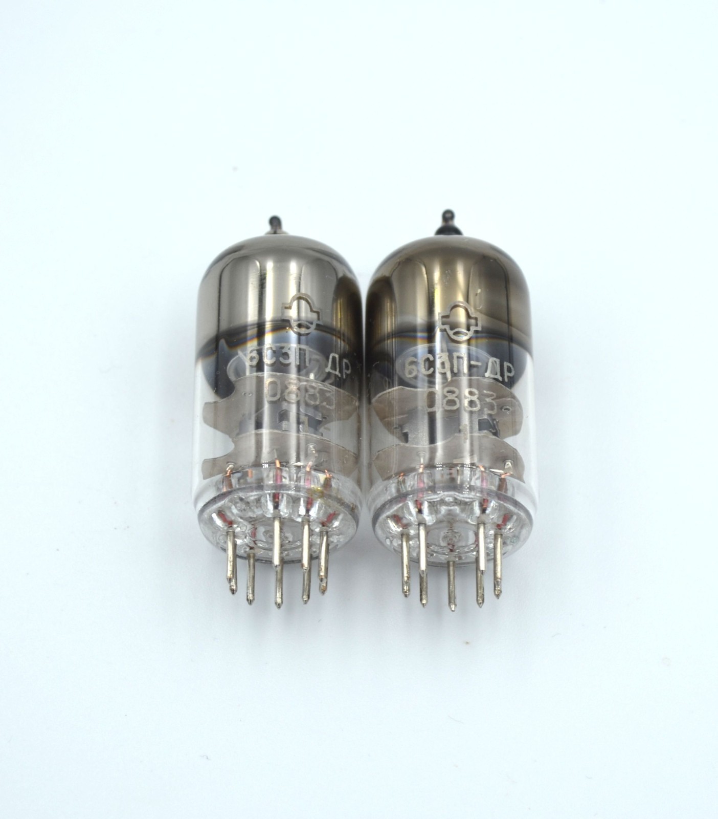 NEW 2pcs 6S3P-DR Same Date MATCHED PAIR Reflector Tubes PC86 EC86 WE417A 6S3P - Image 4