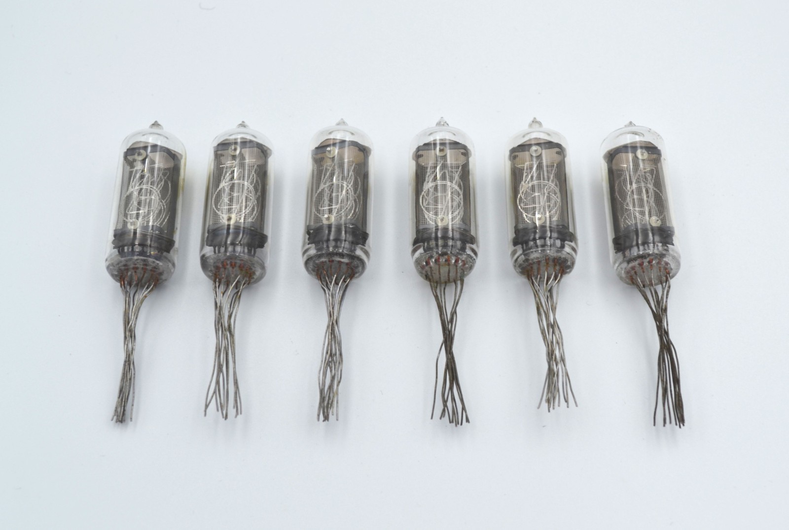 Rare!!! IN-8-2 6PCS Small Fine Grid Used Nixie Tubes IN8 IN-8 IN8-2