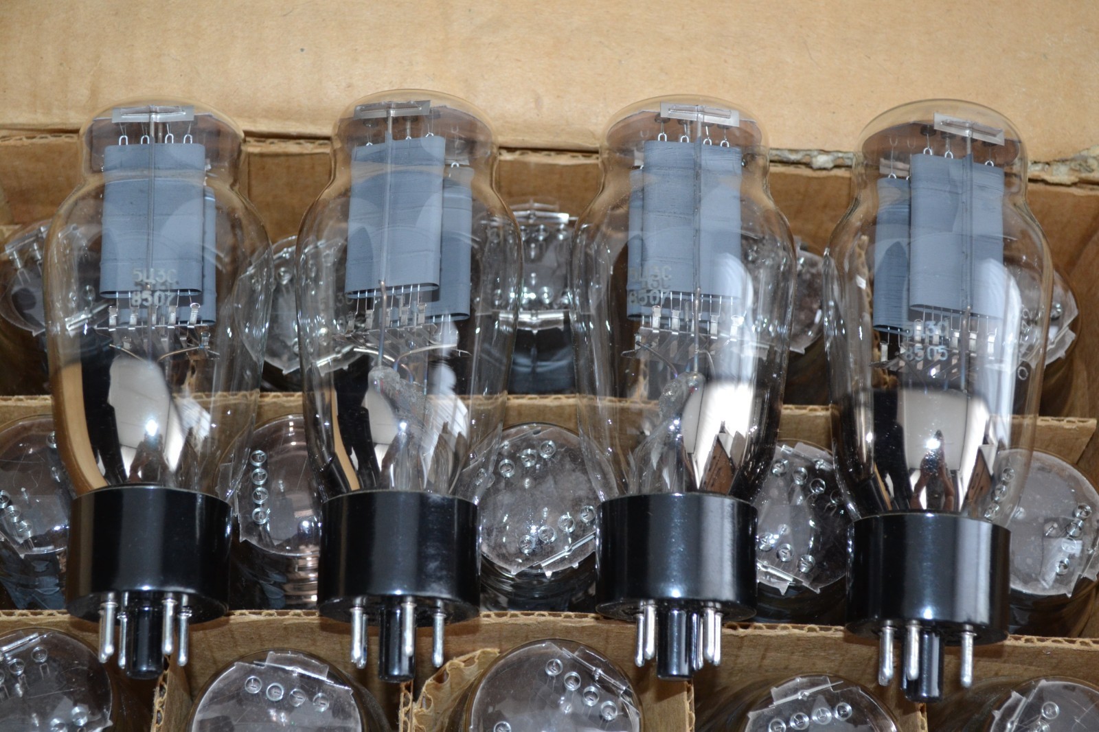 NEW 4pcs 5C3S Rectifier Grey Anode Same Date Tube NOS 5U4G GZ31 5U3C - Image 3
