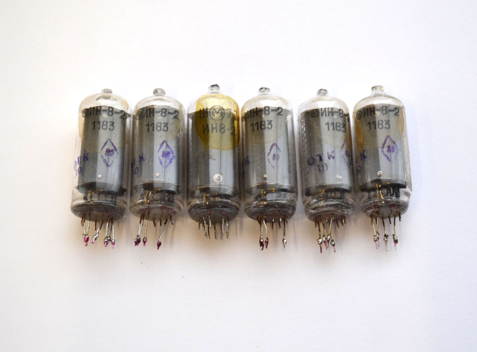 IN-8-2 6PCS Short Pins NIXIE TUBES 100% GARANTY WORKING IN8 IN-8 IN8-2 - Image 4