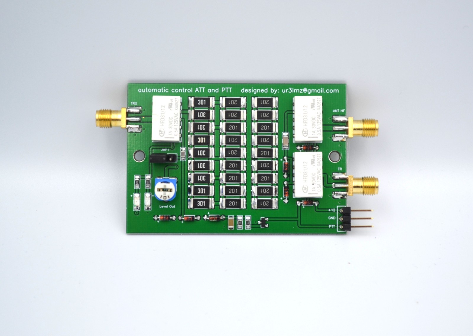 Attenuator to Transverter SMA Interface Board 50 70 144 222 432 Mhz VHF UHF ham