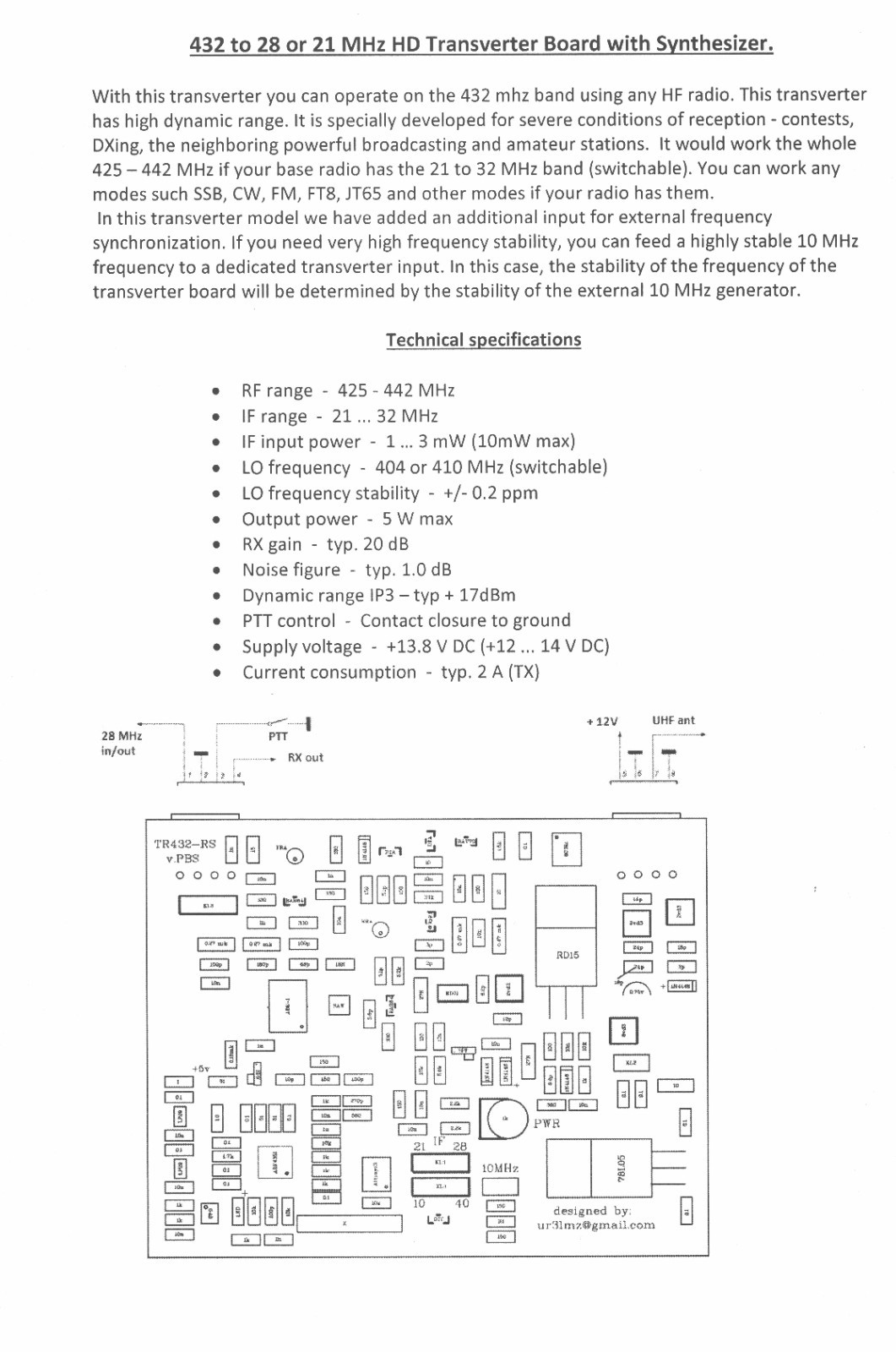 432 to 28MHz Highly Stable 10Mhz input HD Transverter FT8 VHF UHF 5W 70cm - Image 4