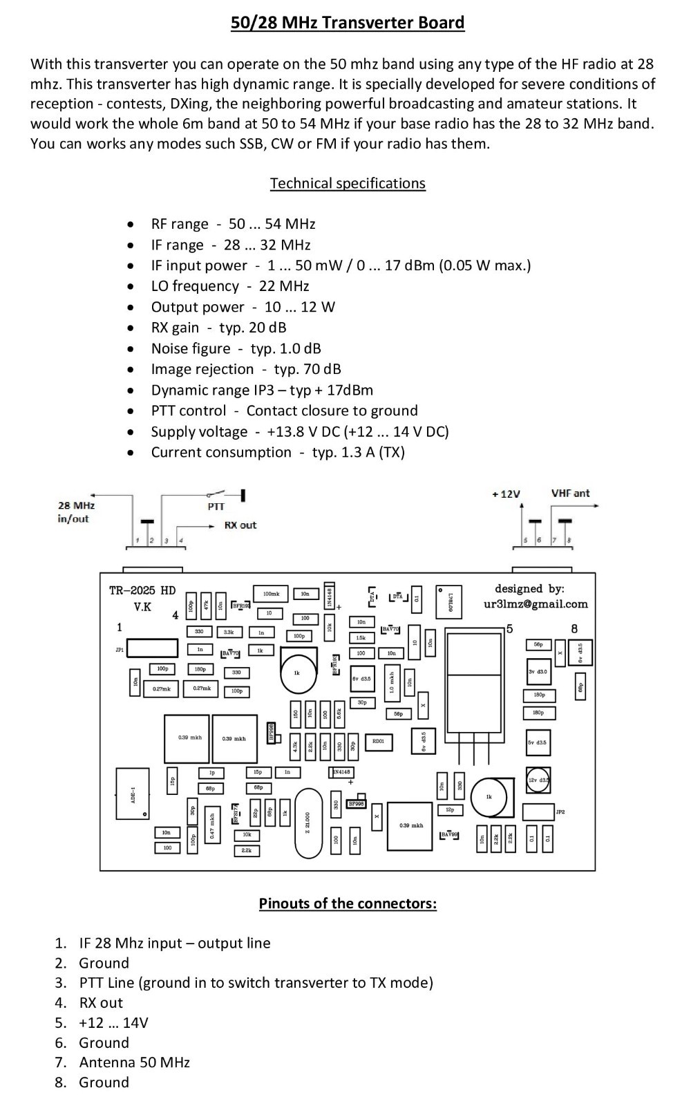 50MHz to 28MHz High Dynamic Transverter board ham radio VHF 10W 6m converter - Image 4