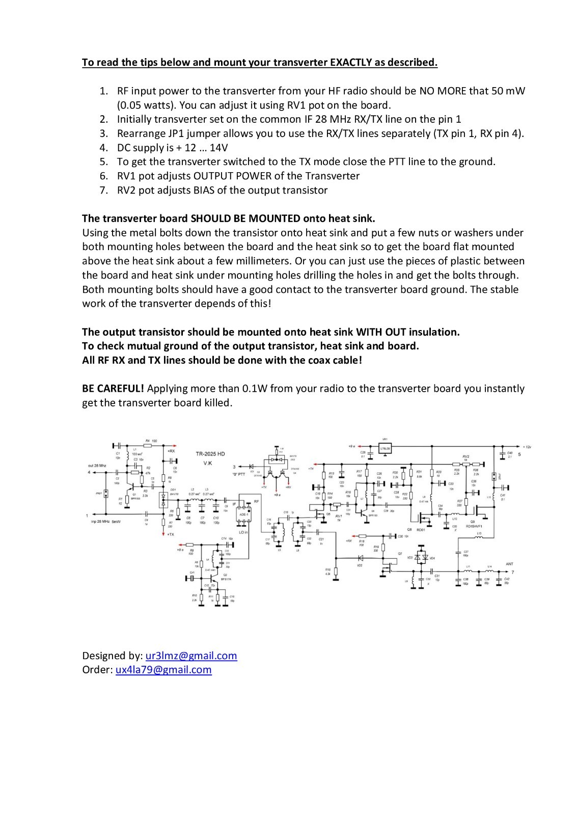 50MHz to 28MHz High Dynamic Transverter board ham radio VHF 10W 6m converter - Image 5