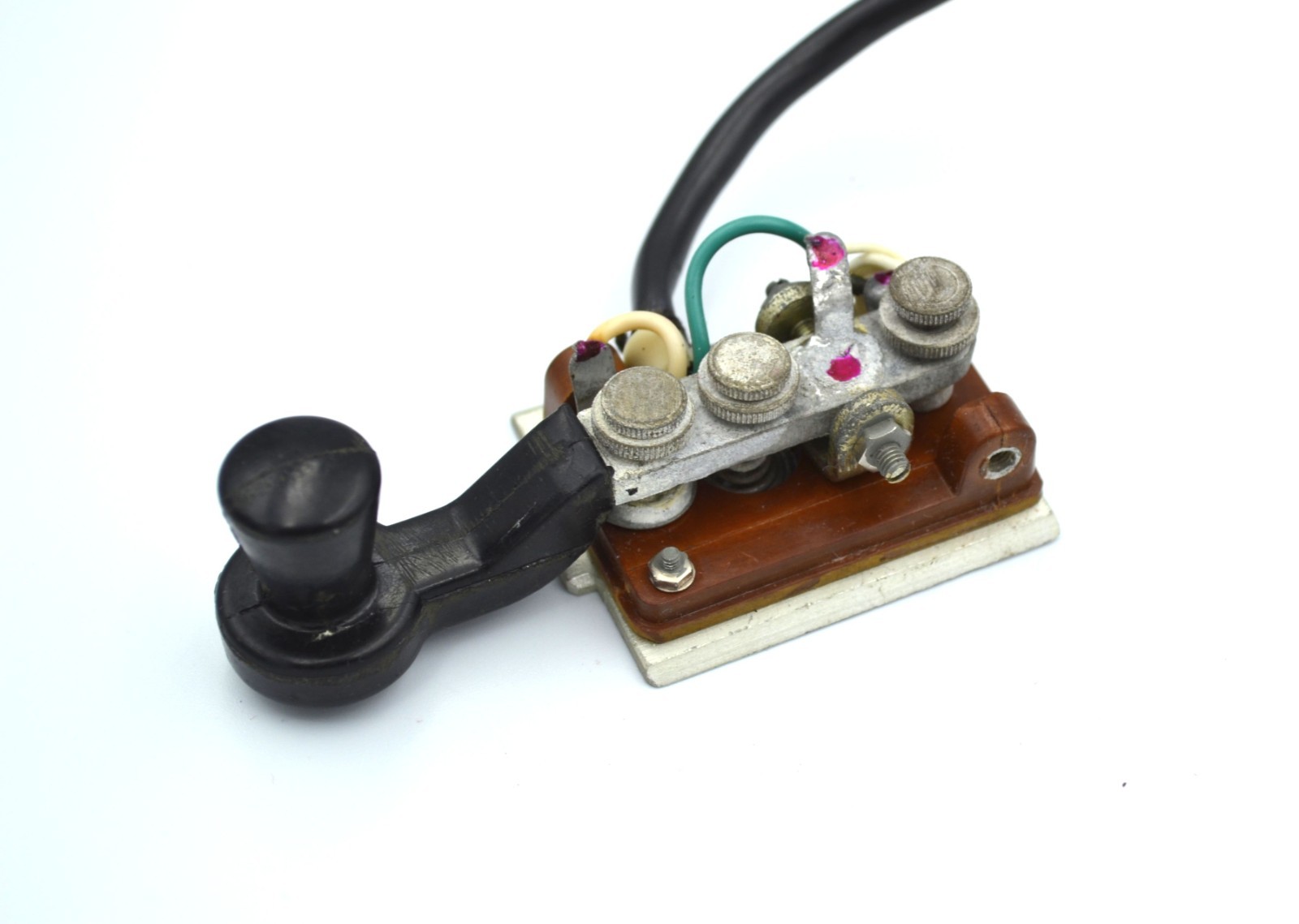 Vintage Small Military USSR Telegraph Morse Key Soviet HAM Radio - Image 3