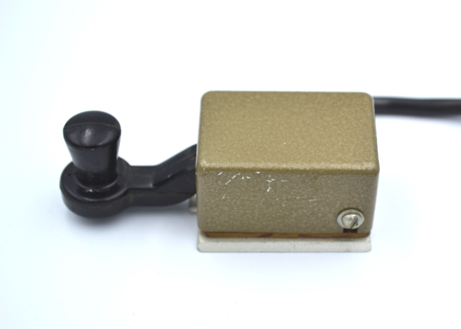 Vintage Small Military USSR Telegraph Morse Key Soviet HAM Radio - Image 4