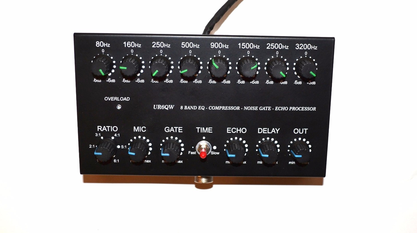 8 Band Sound Equalizer NOISE GATE Echo Compressor to KENWOOD Radio 8 pin mic - Image 2