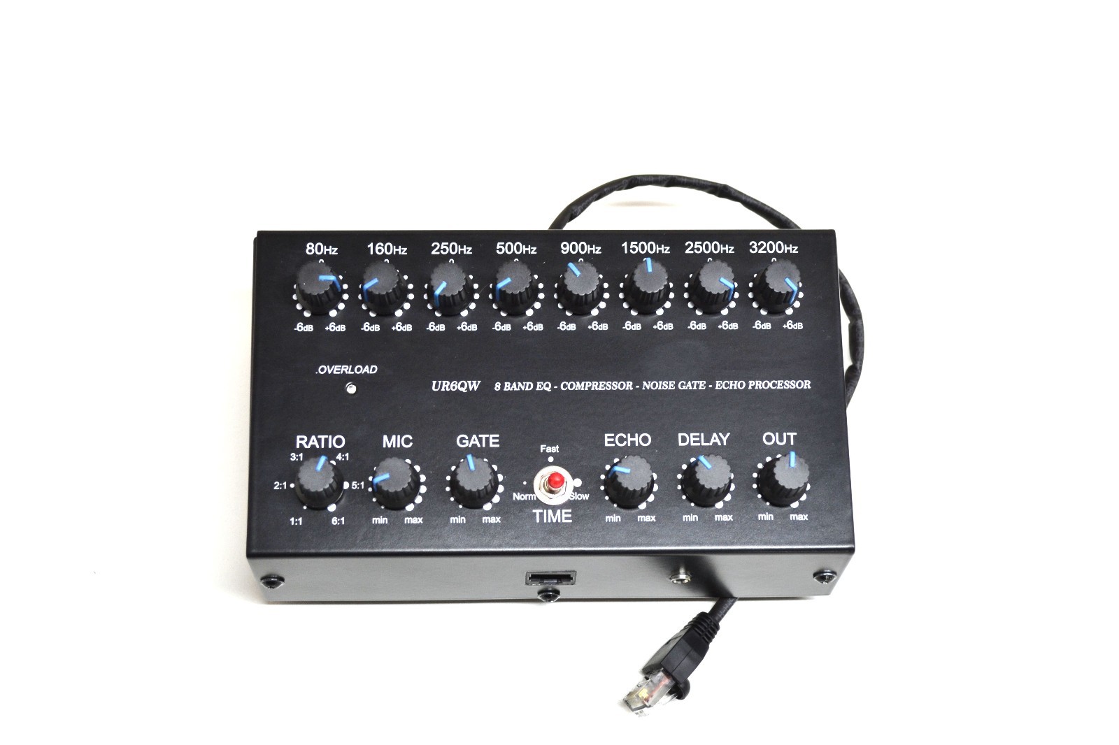 8 Band Sound Equalizer NOISE GATE Echo Compressor KENWOOD TS-480 RJ-45 mic TS- - Image 2