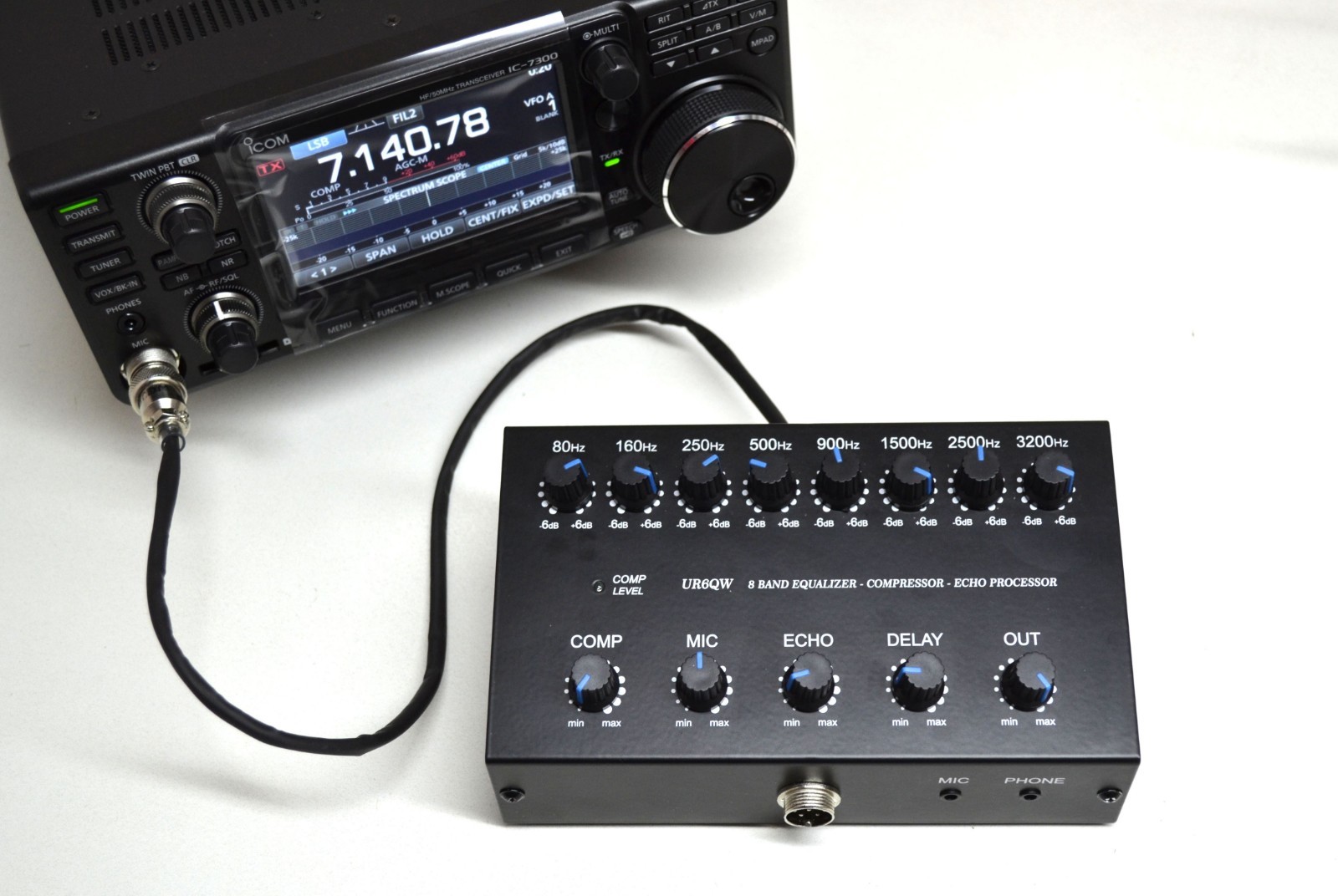 EQ for IC-7300 IC-7610 8 Band Sound Equalizer Compressor for ICOM IC7300 IC7610 - Image 3