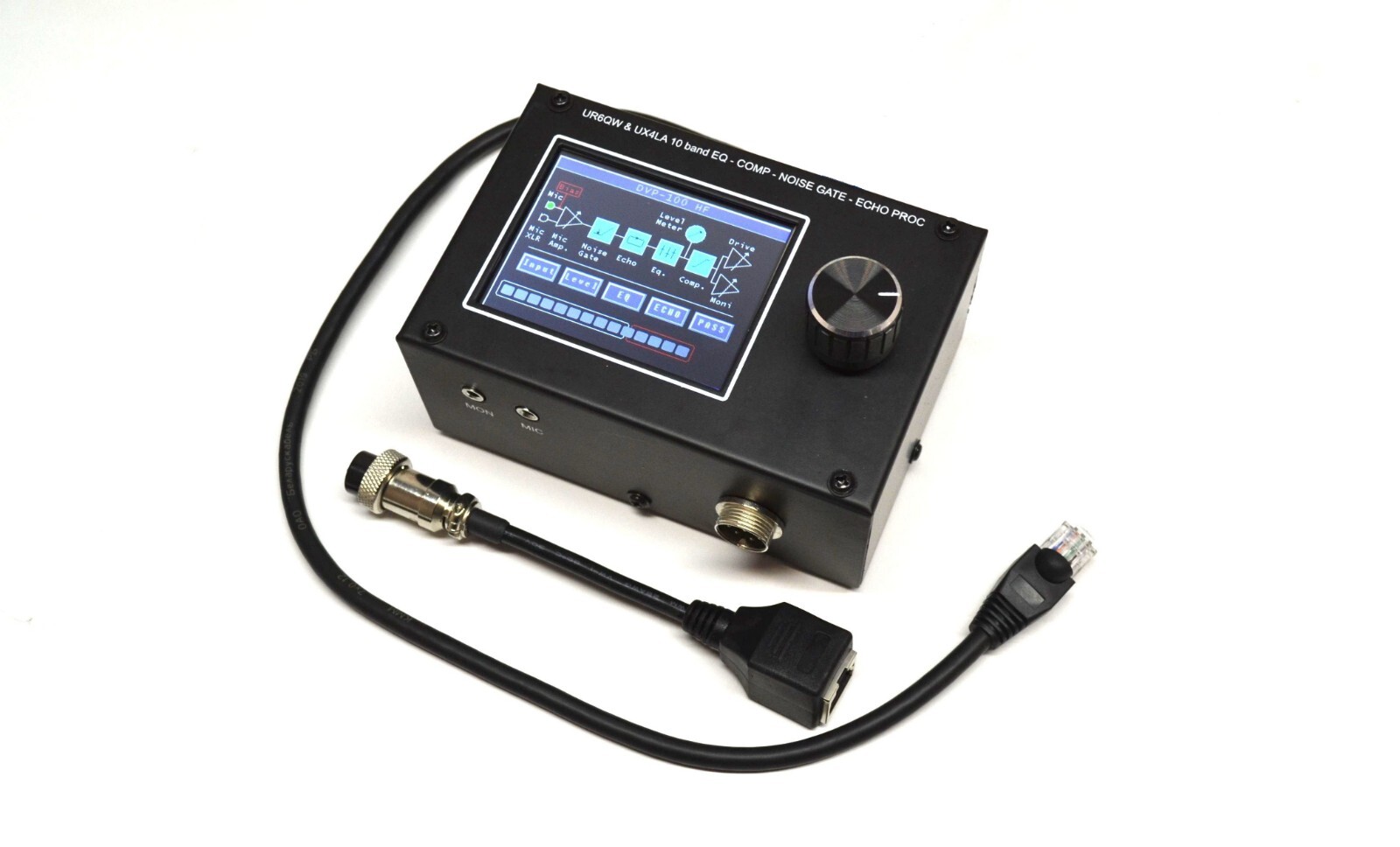 10 Band Full Digital Sound EQ for YAESU RJ-45 radio Noise Gate XLR FT- FTDX