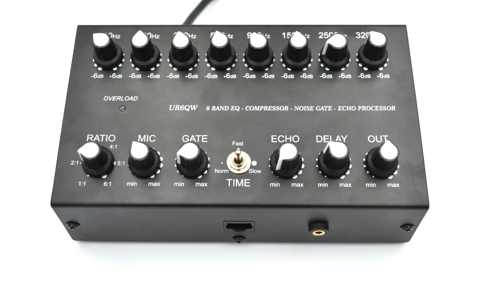 XLR 8 Band YAESU Sound Equalizer NOISE GATE Echo Compressor Radio RJ-45 FT-710 - Image 3